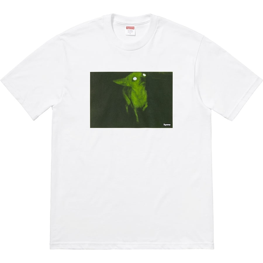 Details on Chris Cunningham Chihuahua Tee White from fall winter
                                                    2018 (Price is $44)