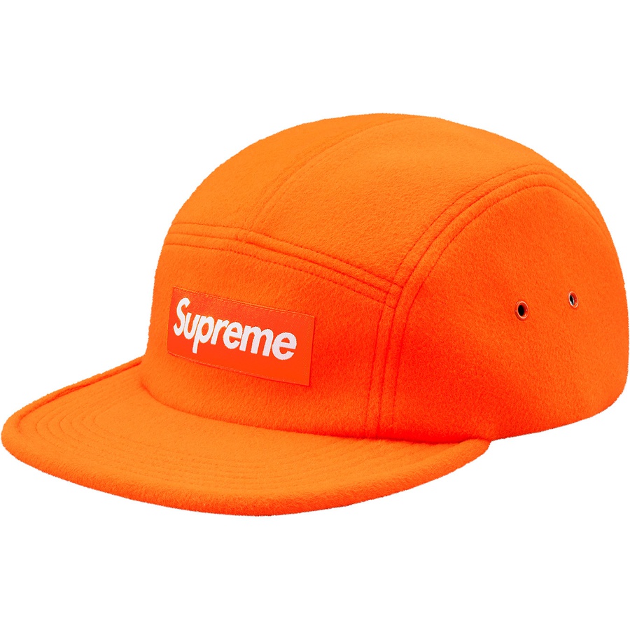 Details on Wool Camp Cap Neon Orange from fall winter 2018 (Price is $54)
