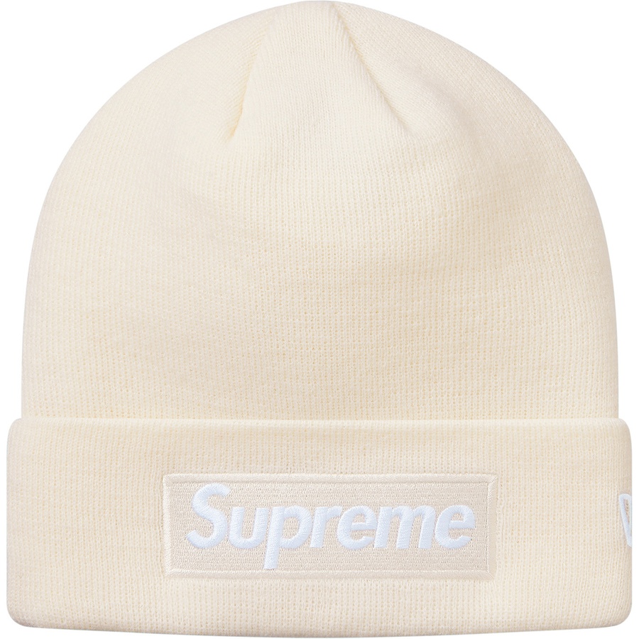 Details on New Era Box Logo Beanie Natural from fall winter
                                                    2018 (Price is $38)