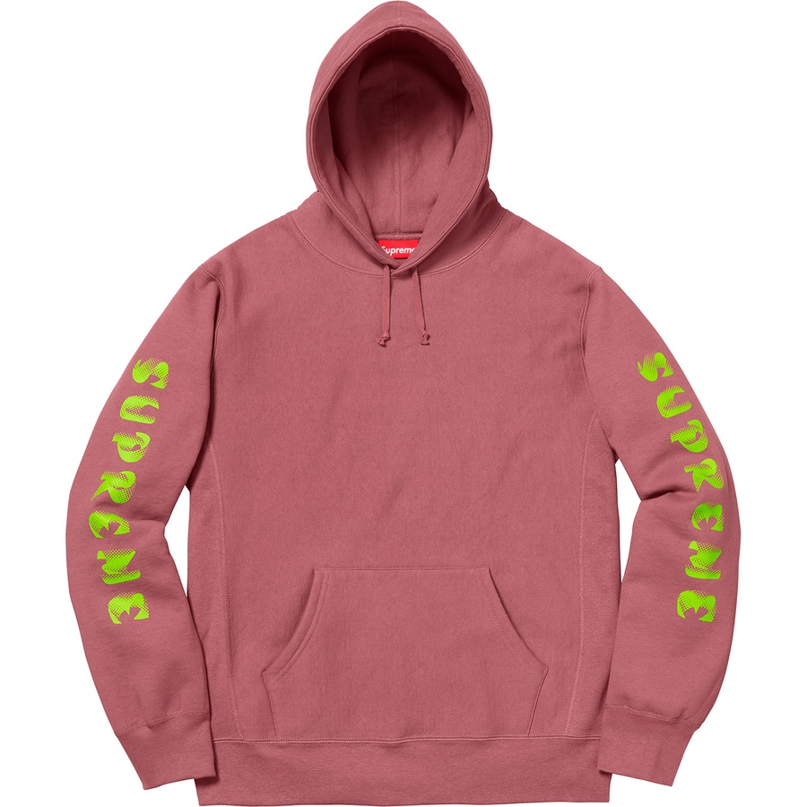 Details on Gradient Sleeve Hooded Sweatshirt Dark Rose from fall winter
                                                    2018 (Price is $158)