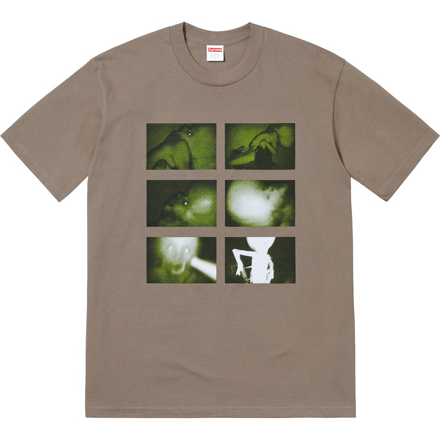 Details on Chris Cunningham Rubber Johnny Tee Taupe from fall winter
                                                    2018 (Price is $44)