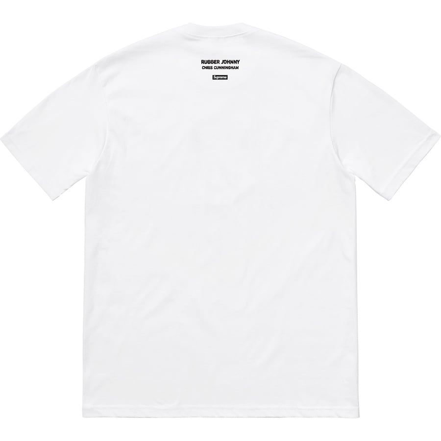 Details on Chris Cunningham Rubber Johnny Tee White from fall winter 2018 (Price is $44)