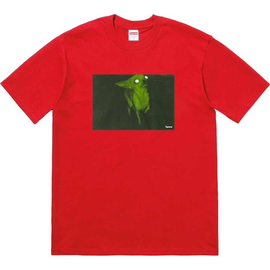 Details on Chris Cunningham Chihuahua Tee Red from fall winter
                                                    2018 (Price is $44)