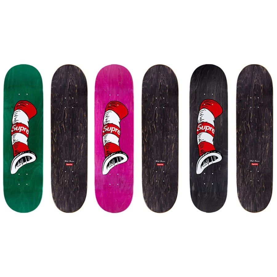 Details on Cat in the Hat Skateboard from fall winter
                                            2018 (Price is $66)