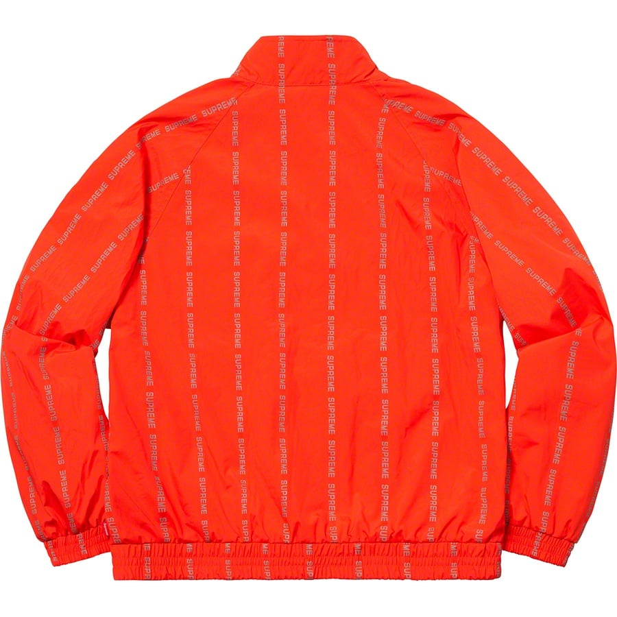 Details on Reflective Text Track Jacket Orange from fall winter
                                                    2018 (Price is $198)