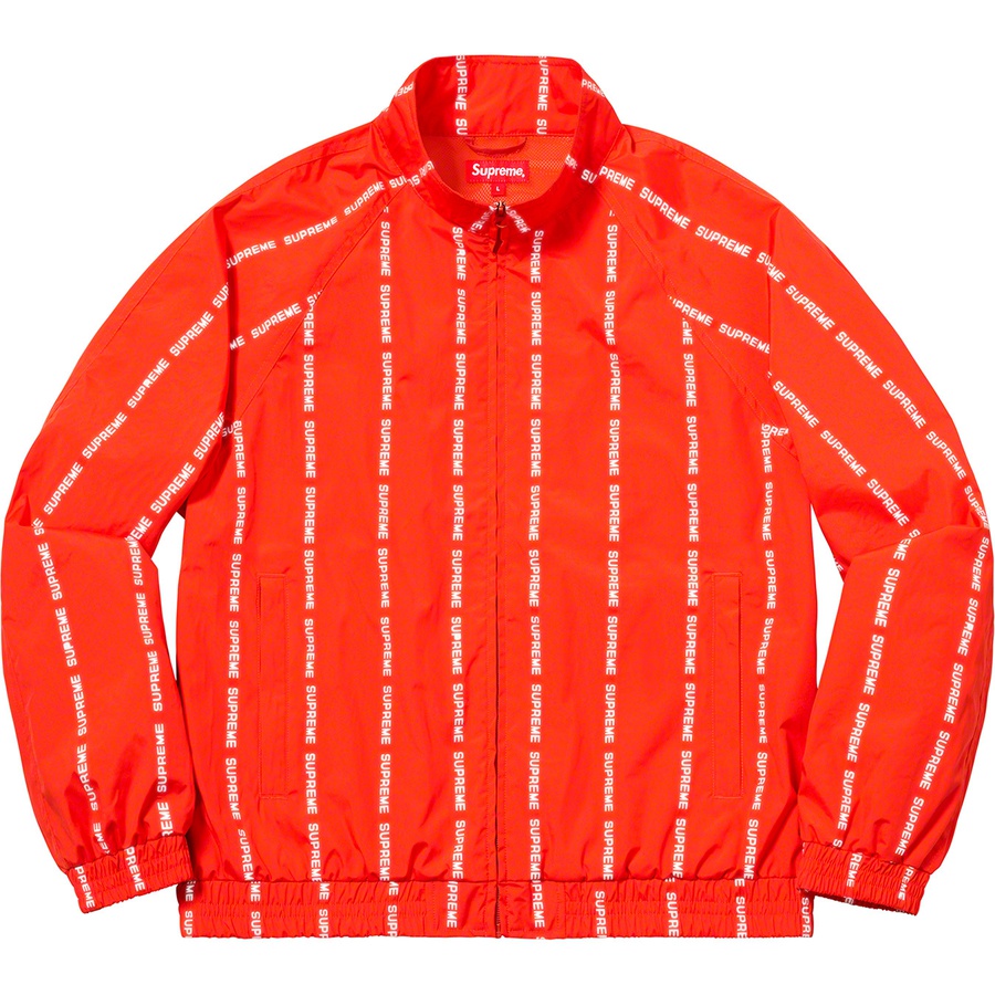 Details on Reflective Text Track Jacket Orange from fall winter
                                                    2018 (Price is $198)