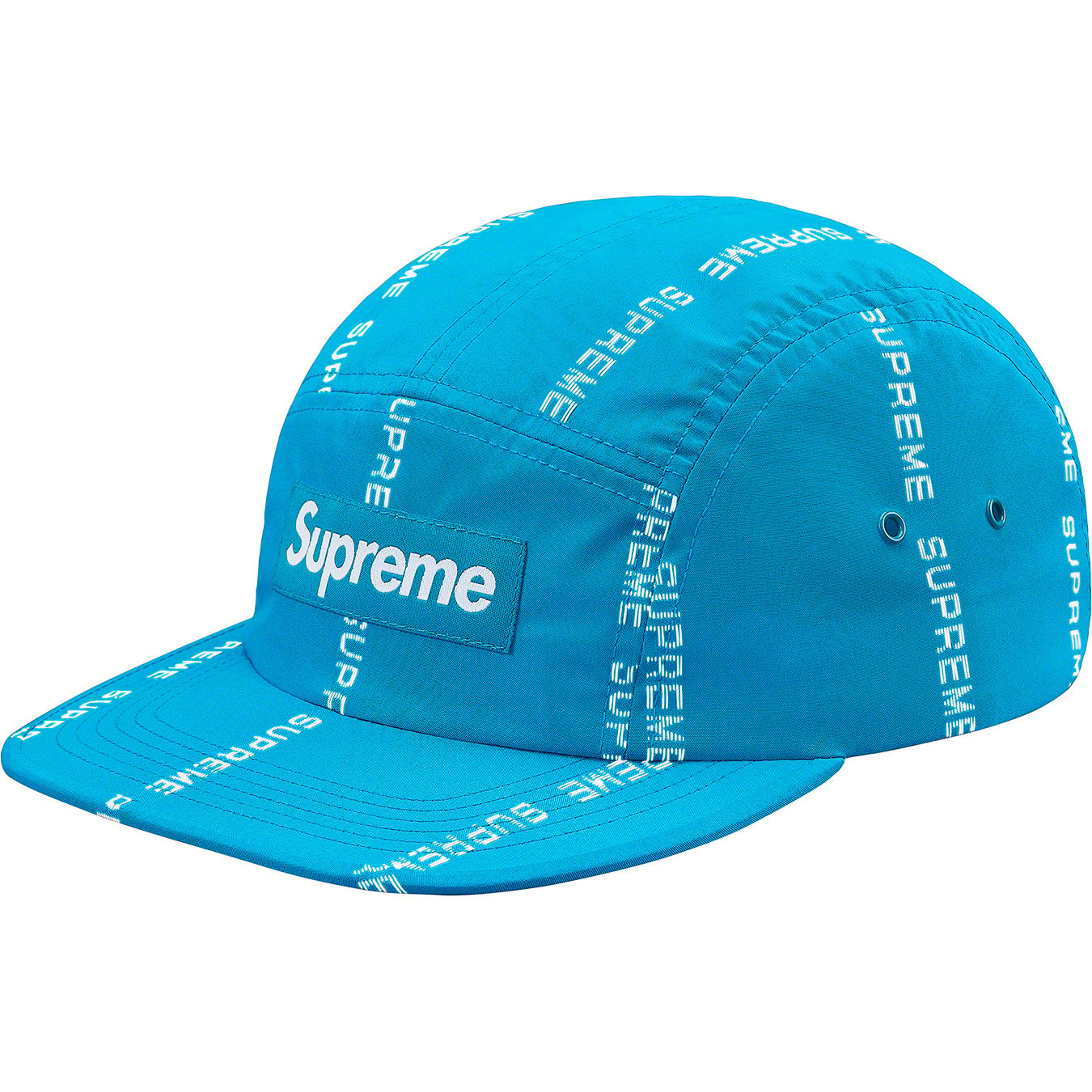 Supreme Reflective Stripe Camp Cap Red –