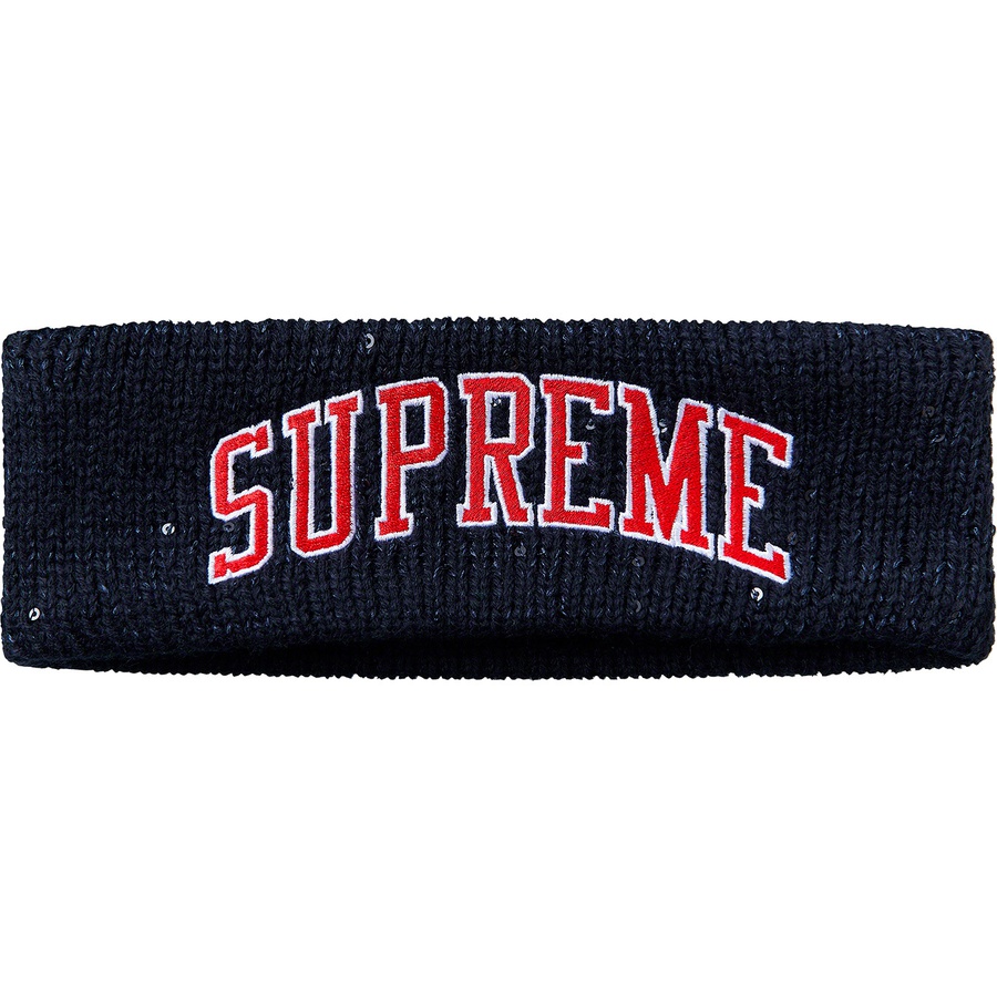 Details on New Era Sequin Arc Logo Headband Navy from fall winter
                                                    2018 (Price is $32)
