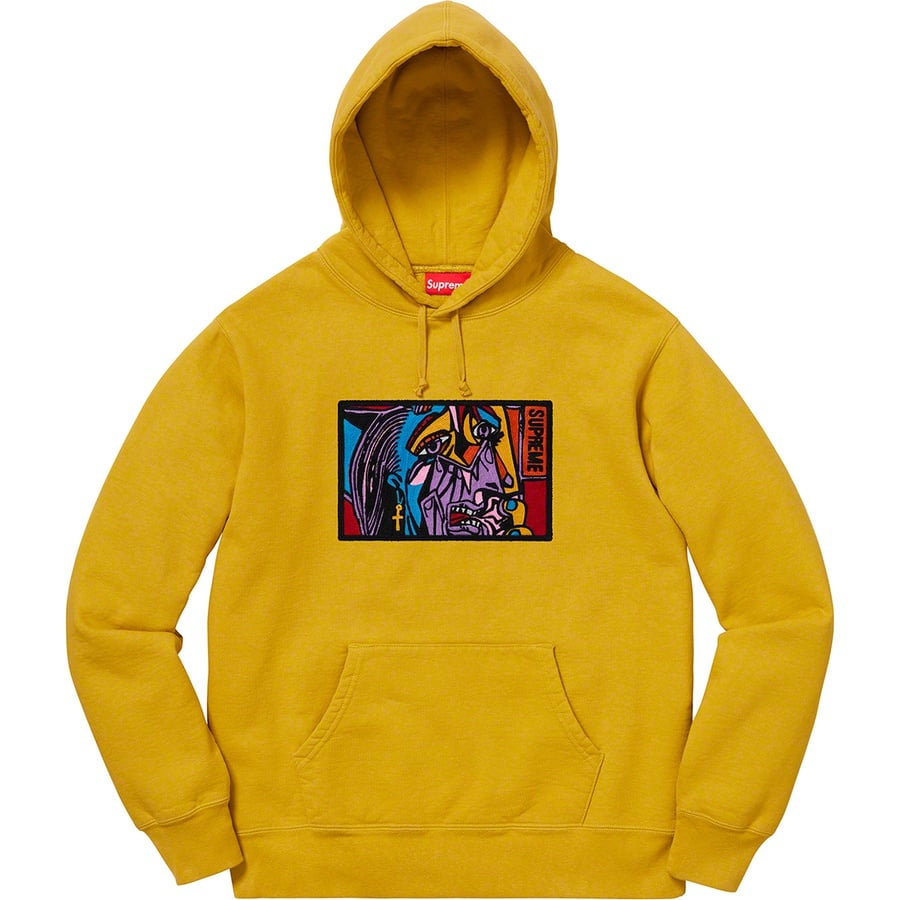 Details on Chainstitch Hooded Sweatshirt Mustard from fall winter
                                                    2018 (Price is $168)