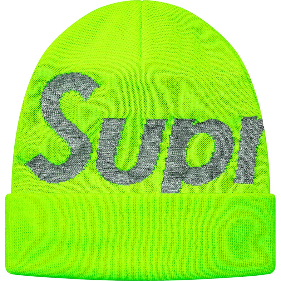 Details on Big Logo Beanie Bright Green from fall winter
                                                    2018 (Price is $40)