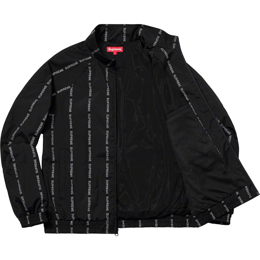 Details on Reflective Text Track Jacket Black from fall winter
                                                    2018 (Price is $198)