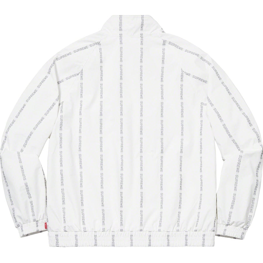 Details on Reflective Text Track Jacket White from fall winter
                                                    2018 (Price is $198)