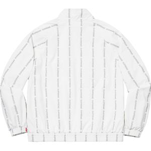 supreme reflective text track jacket