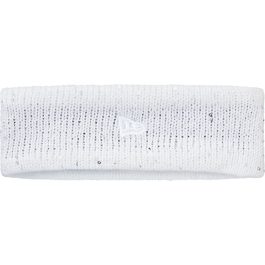 Details on New Era Sequin Arc Logo Headband White from fall winter
                                                    2018 (Price is $32)