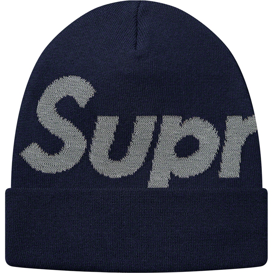 Details on Big Logo Beanie Navy from fall winter
                                                    2018 (Price is $40)