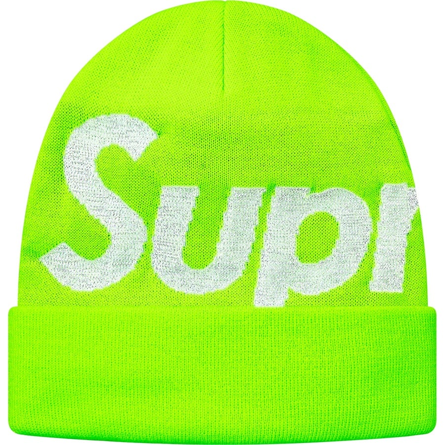 Details on Big Logo Beanie Bright Green from fall winter
                                                    2018 (Price is $40)