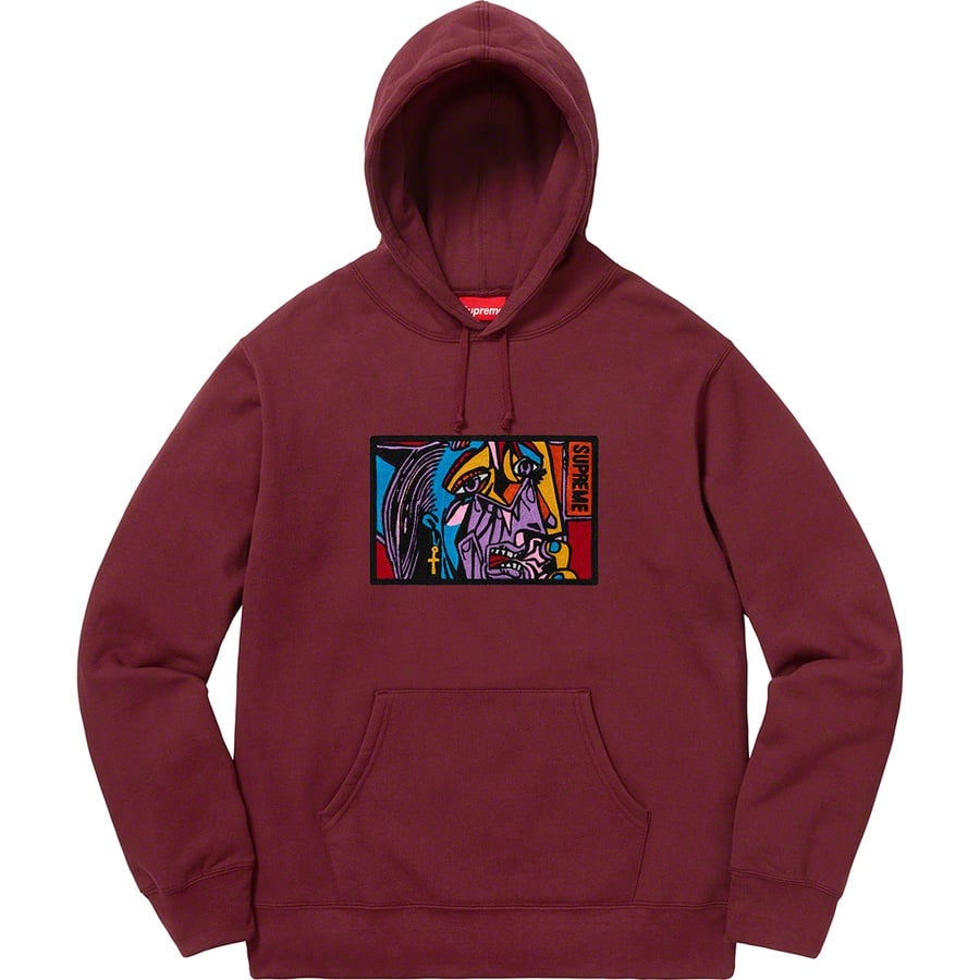 Details on Chainstitch Hooded Sweatshirt Burgundy from fall winter
                                                    2018 (Price is $168)