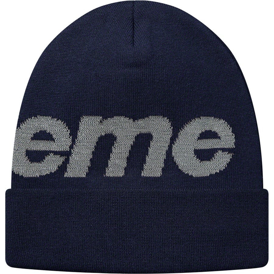 Details on Big Logo Beanie Navy from fall winter
                                                    2018 (Price is $40)