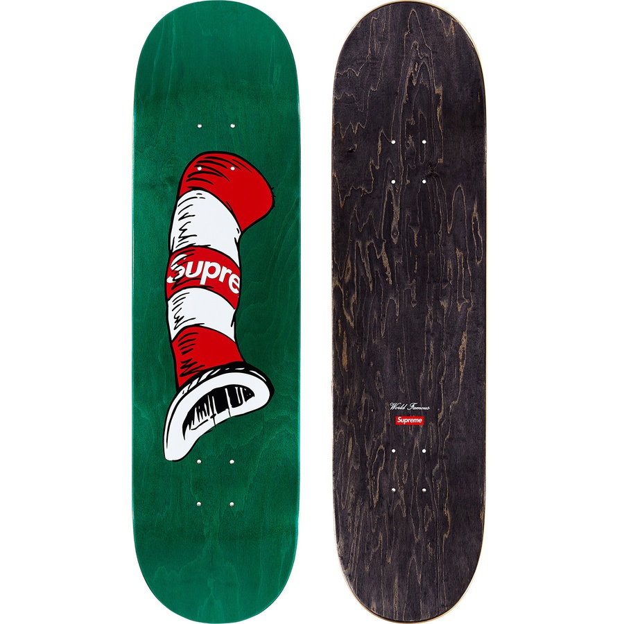 Details on Cat in the Hat Skateboard 8" x 32" from fall winter
                                                    2018 (Price is $66)