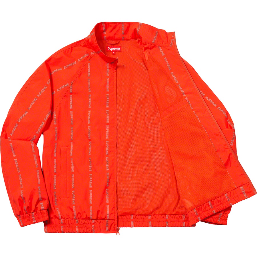 Details on Reflective Text Track Jacket Orange from fall winter
                                                    2018 (Price is $198)