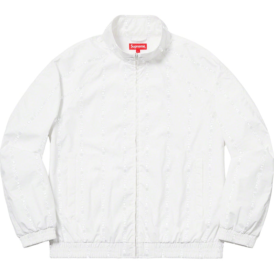 Details on Reflective Text Track Jacket White from fall winter
                                                    2018 (Price is $198)
