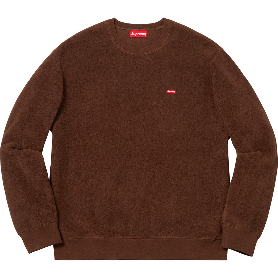 Details on Polartec Small Box Crewneck Brown from fall winter
                                                    2018 (Price is $138)