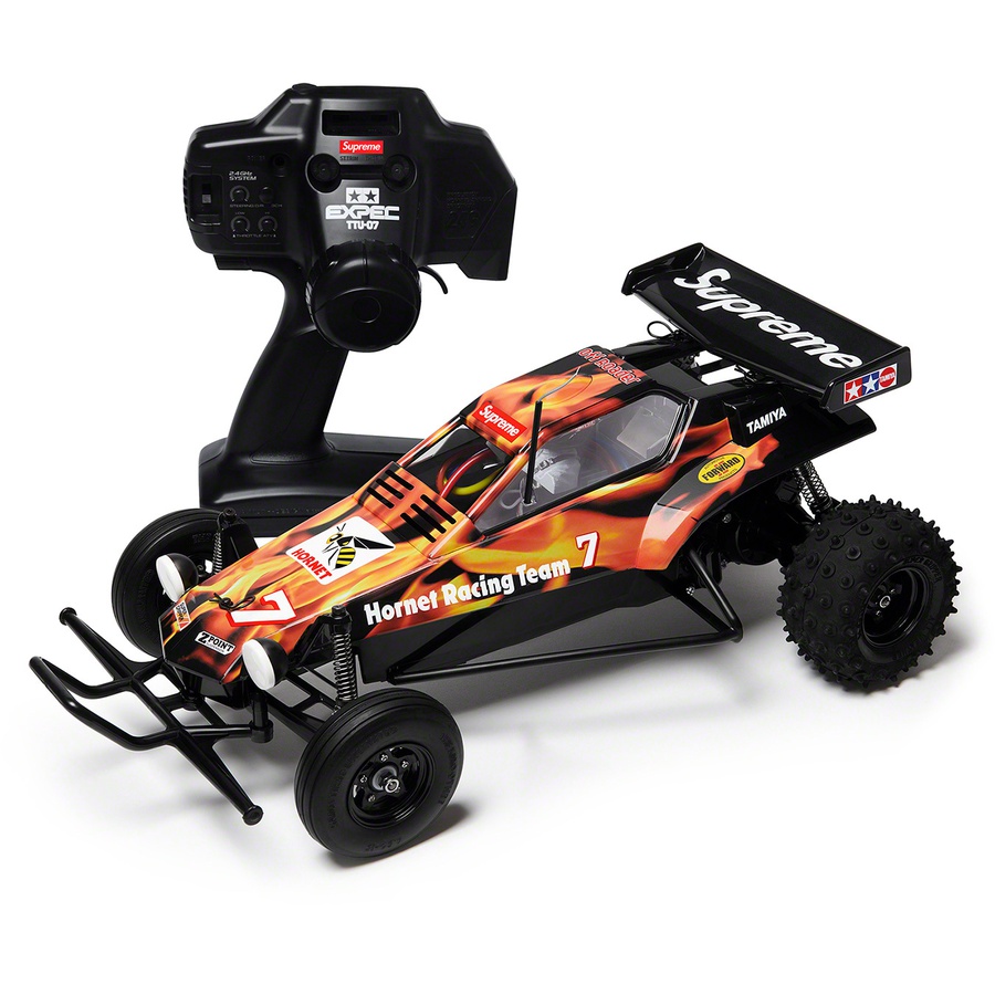 Details on Supreme Tamiya Hornet RC Car Flames from fall winter 2018 (Price is $298)
