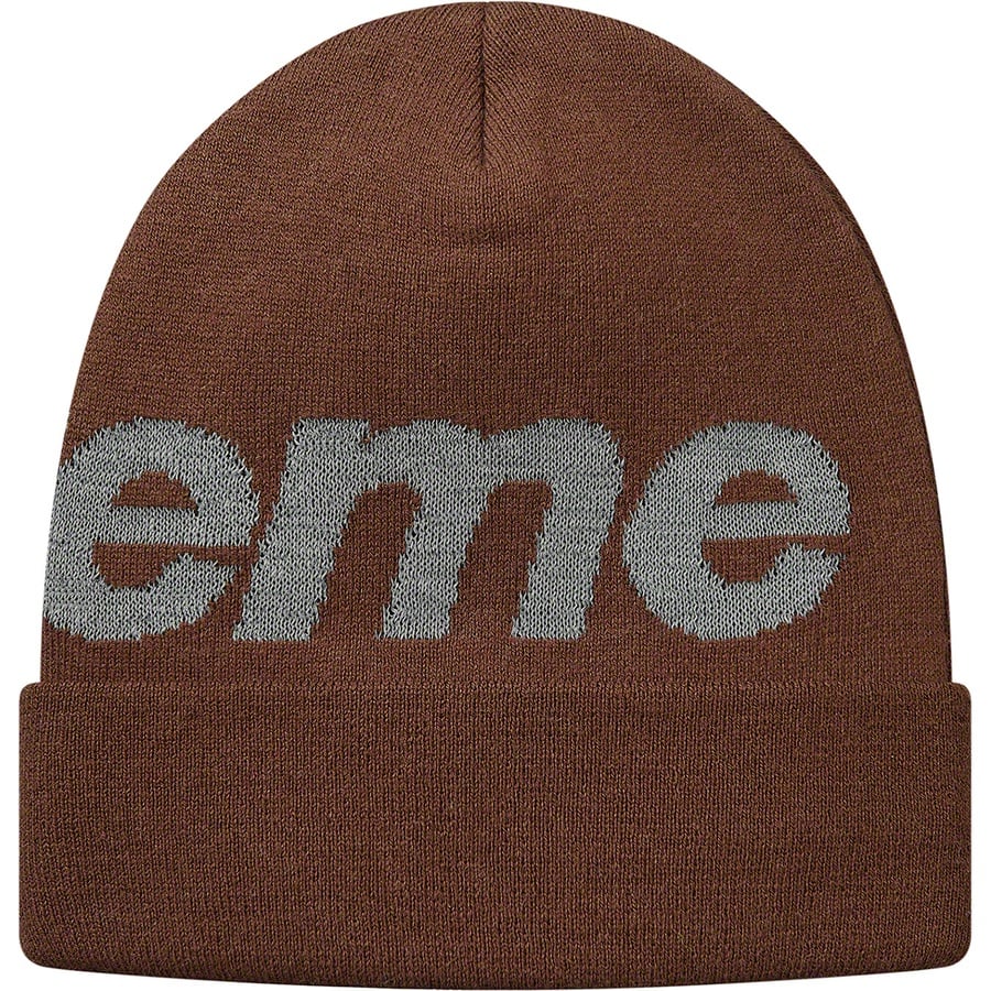 Details on Big Logo Beanie Brown from fall winter
                                                    2018 (Price is $40)