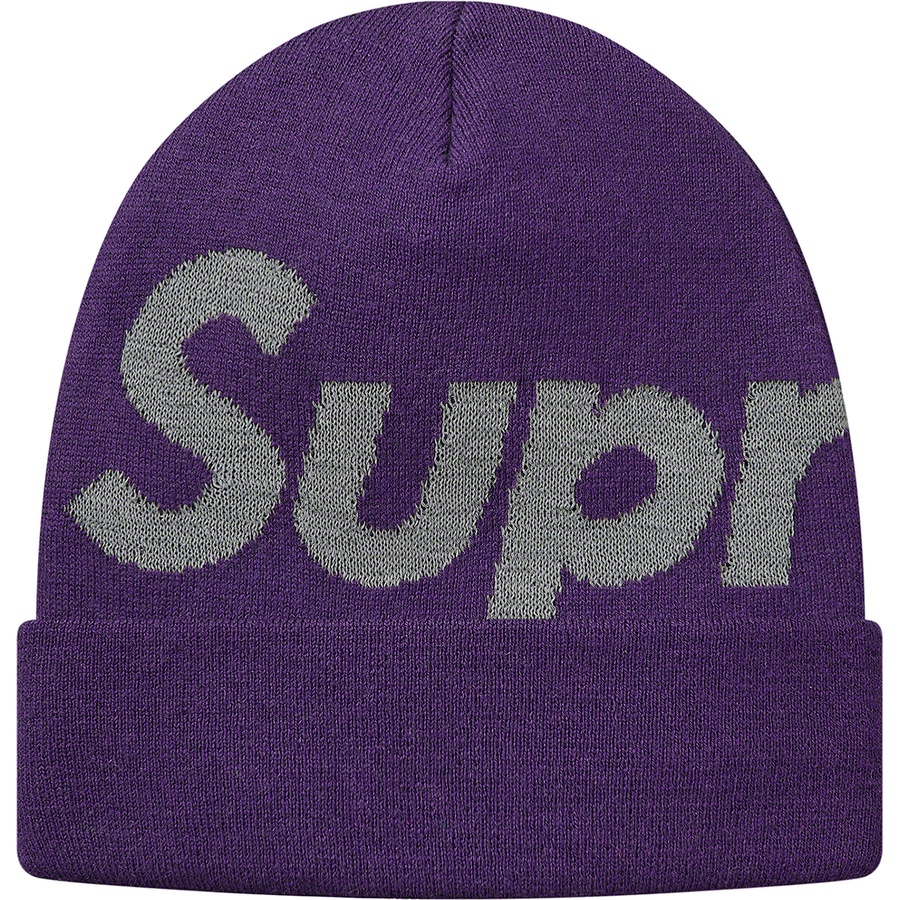 Details on Big Logo Beanie Bright Purple from fall winter
                                                    2018 (Price is $40)