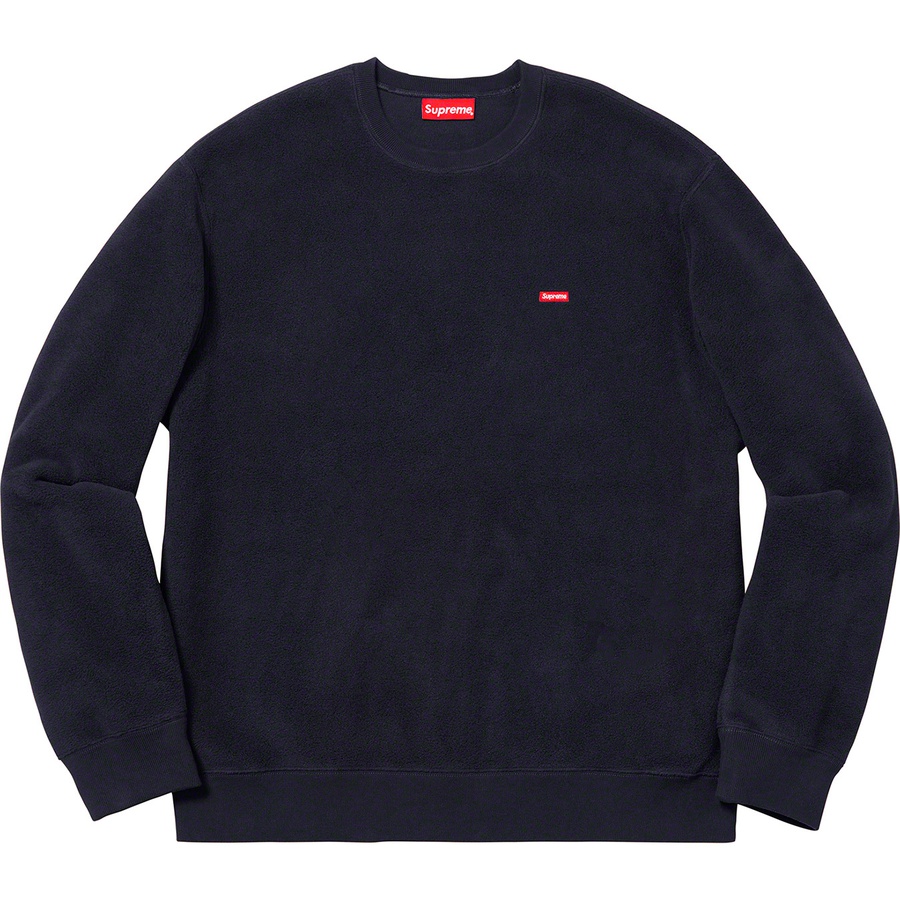 Supreme Polartec Small Box Crewneck (FW18) - Navy - $138