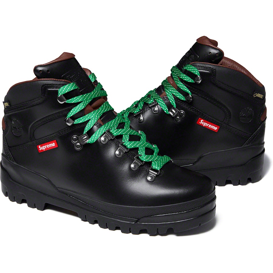 Details on Supreme Timberland World Hiker Front Country Boot Black from fall winter
                                                    2018 (Price is $248)
