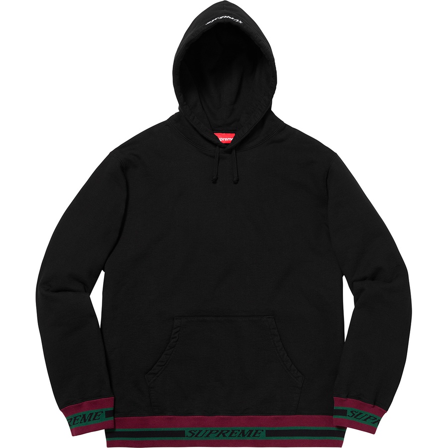 Details on Striped Rib Hooded Sweatshirt Black from fall winter
                                                    2018 (Price is $148)