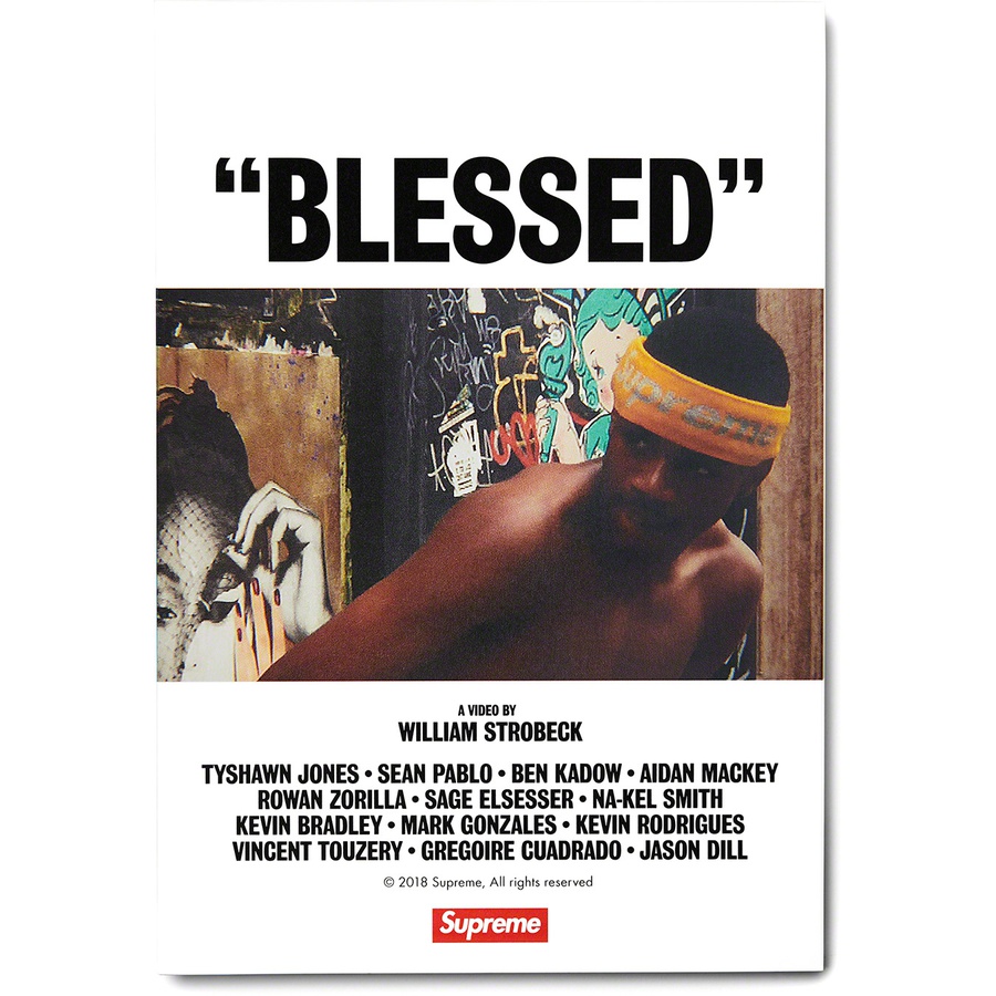 Details on "BLESSED" DVD + Tee White from fall winter
                                                    2018 (Price is $48)