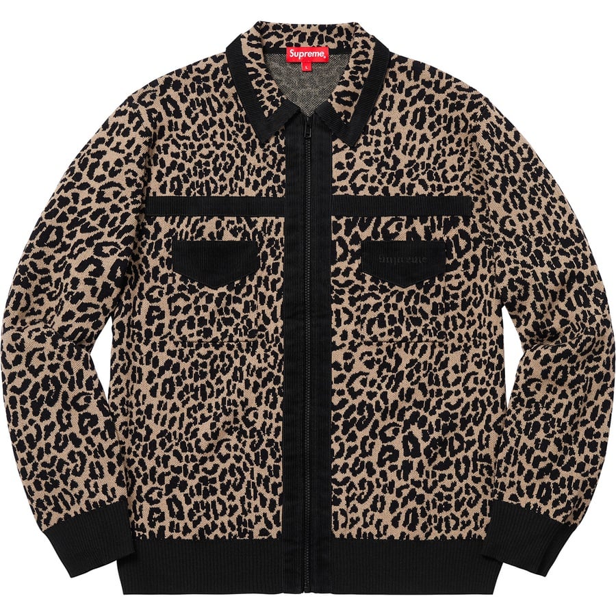 Details on Corduroy Detailed Zip Sweater Cheetah from fall winter 2018 (Price is $158)