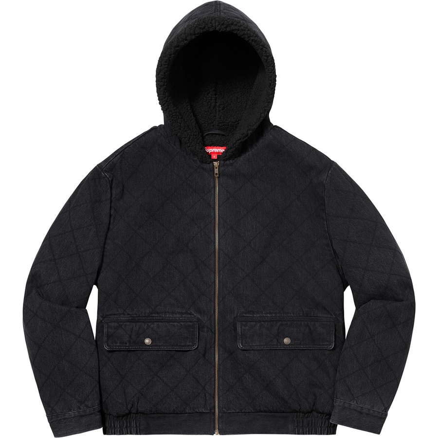 Details on Quilted Denim Pilot Jacket Washed Black from fall winter
                                                    2018 (Price is $198)