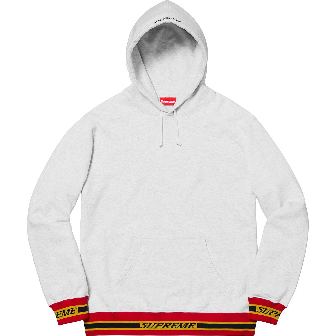 supreme Striped Rib Hooded Sweatshirt