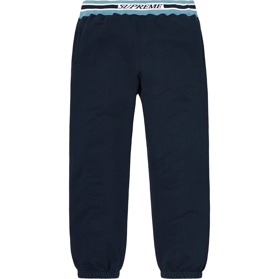 Details on Striped Rib Sweatpant Navy from fall winter 2018 (Price is $138)