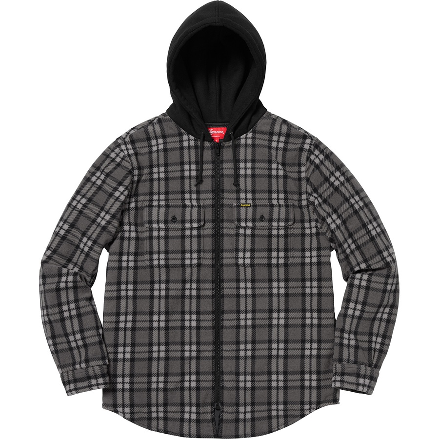 Details on Hooded Plaid Work Shirt Black from fall winter
                                                    2018 (Price is $158)