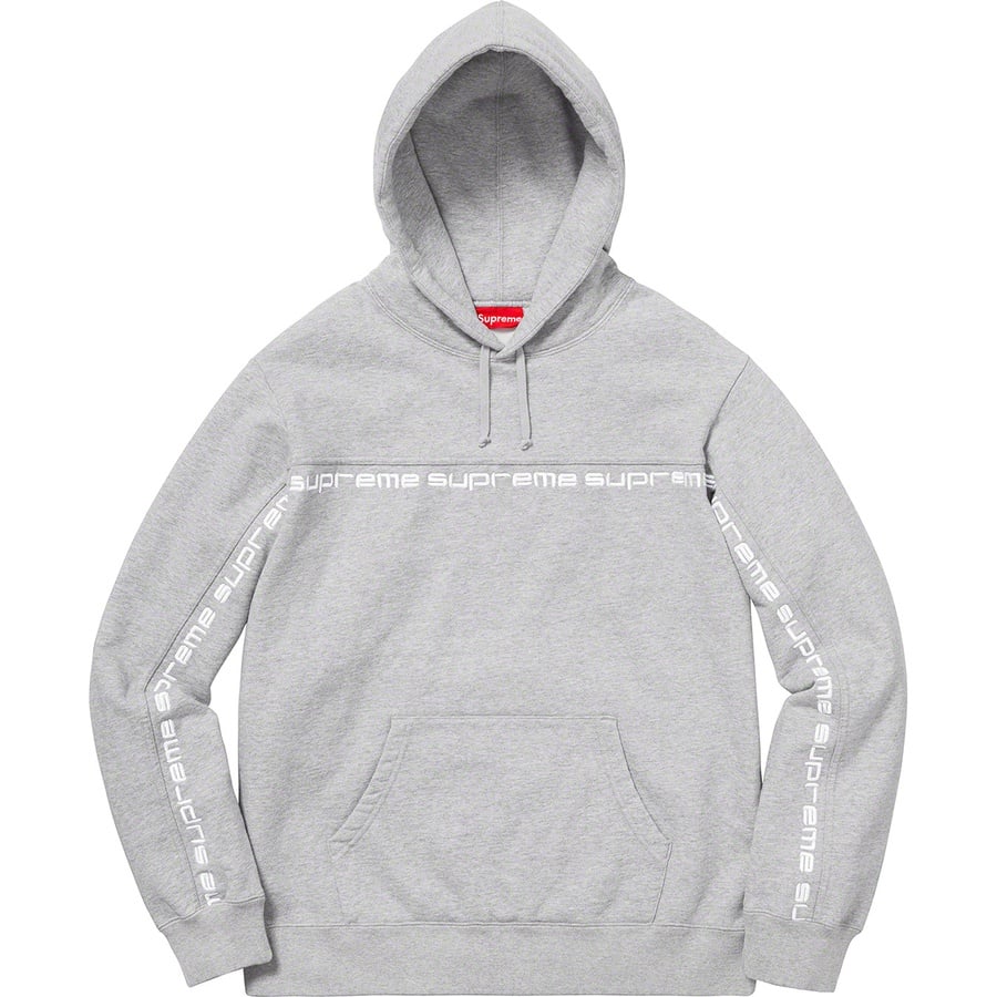 Text Stripe Hooded Sweatshirt - fall winter 2018 - Supreme