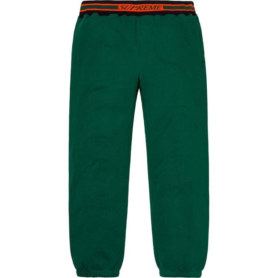 Details on Striped Rib Sweatpant Dark Green from fall winter
                                                    2018 (Price is $138)