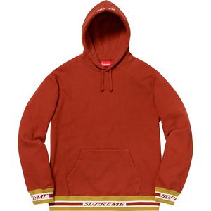 supreme striped rib hooded sweatshirt ash grey