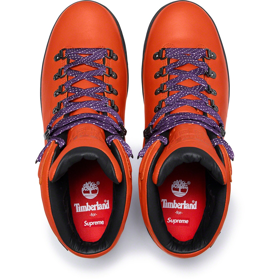 Details on Supreme Timberland World Hiker Front Country Boot Orange from fall winter
                                                    2018 (Price is $248)