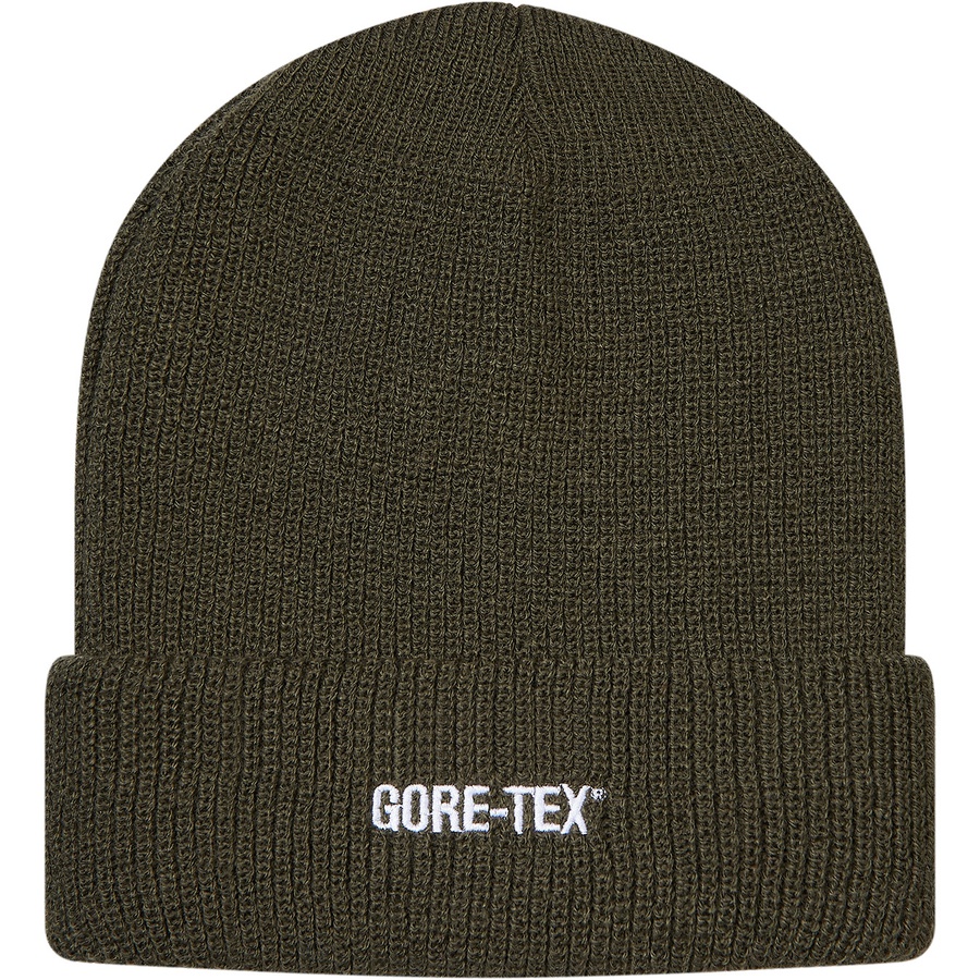 Details on GORE-TEX Beanie Dark Olive from fall winter 2018 (Price is $38)