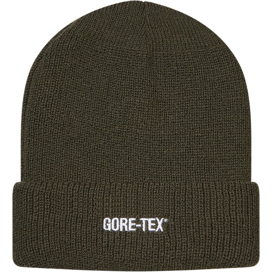 Details on GORE-TEX Beanie Dark Olive from fall winter
                                                    2018 (Price is $38)