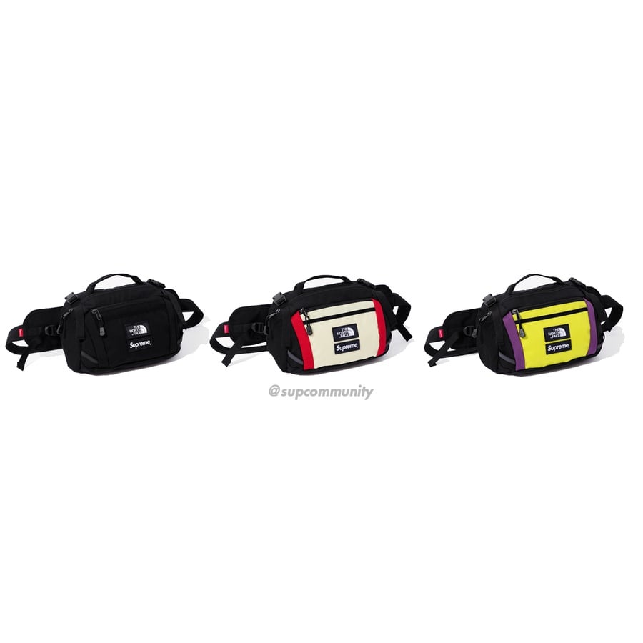 Details on Supreme The North Face Expedition Waist Bag from fall winter
                                            2018 (Price is $110)