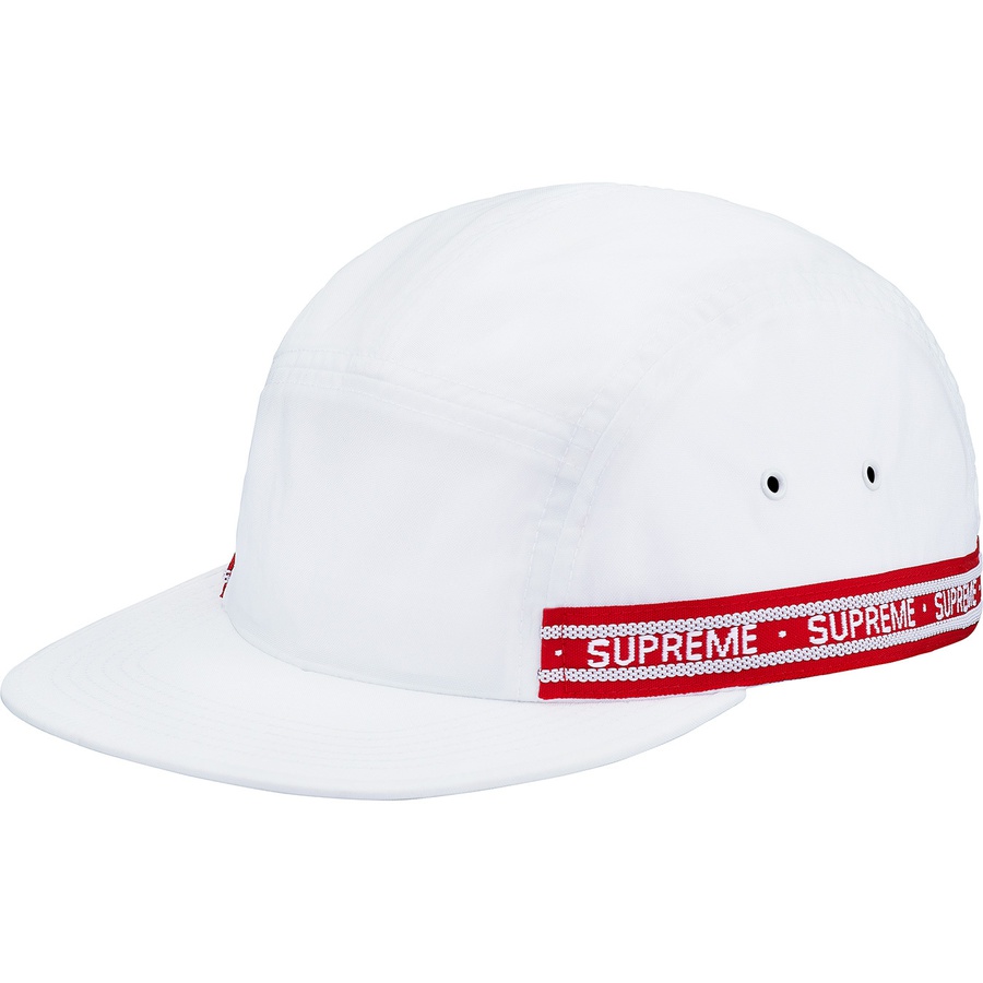 Details on Tonal Tape Camp Cap White from fall winter 2018 (Price is $48)