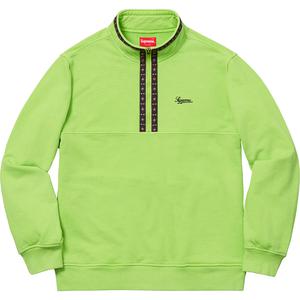 overdyed half zip sweatshirt