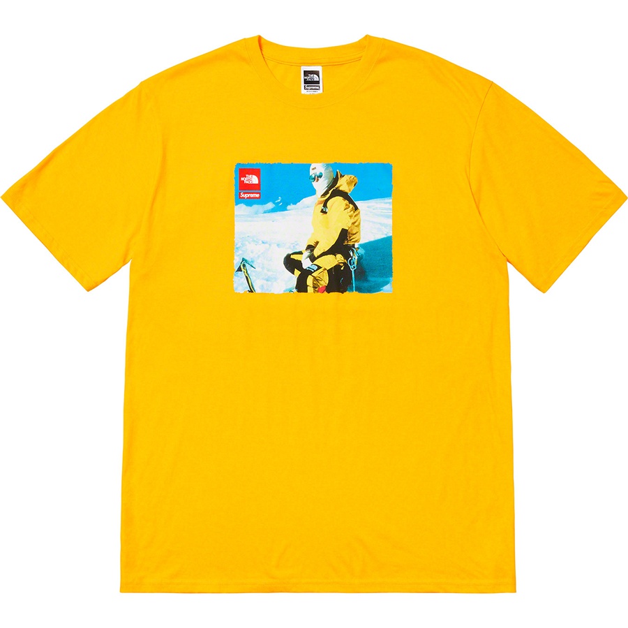 Details on Supreme The North Face Photo Tee Yellow from fall winter
                                                    2018 (Price is $54)