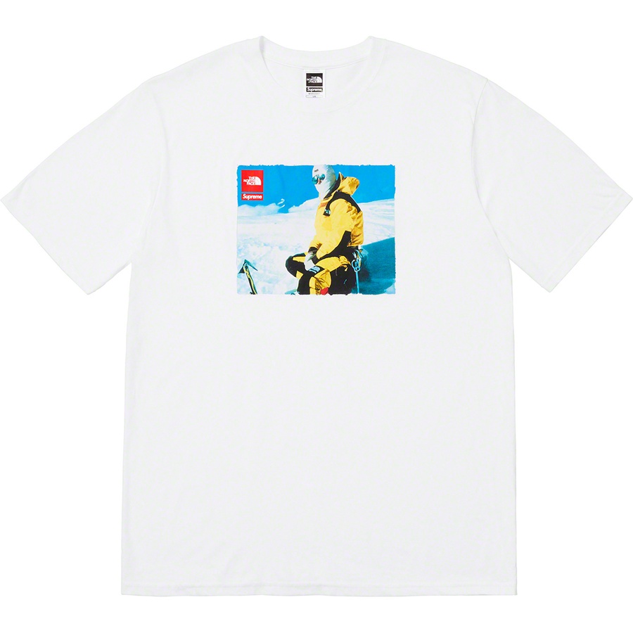 Details on Supreme The North Face Photo Tee White from fall winter
                                                    2018 (Price is $54)