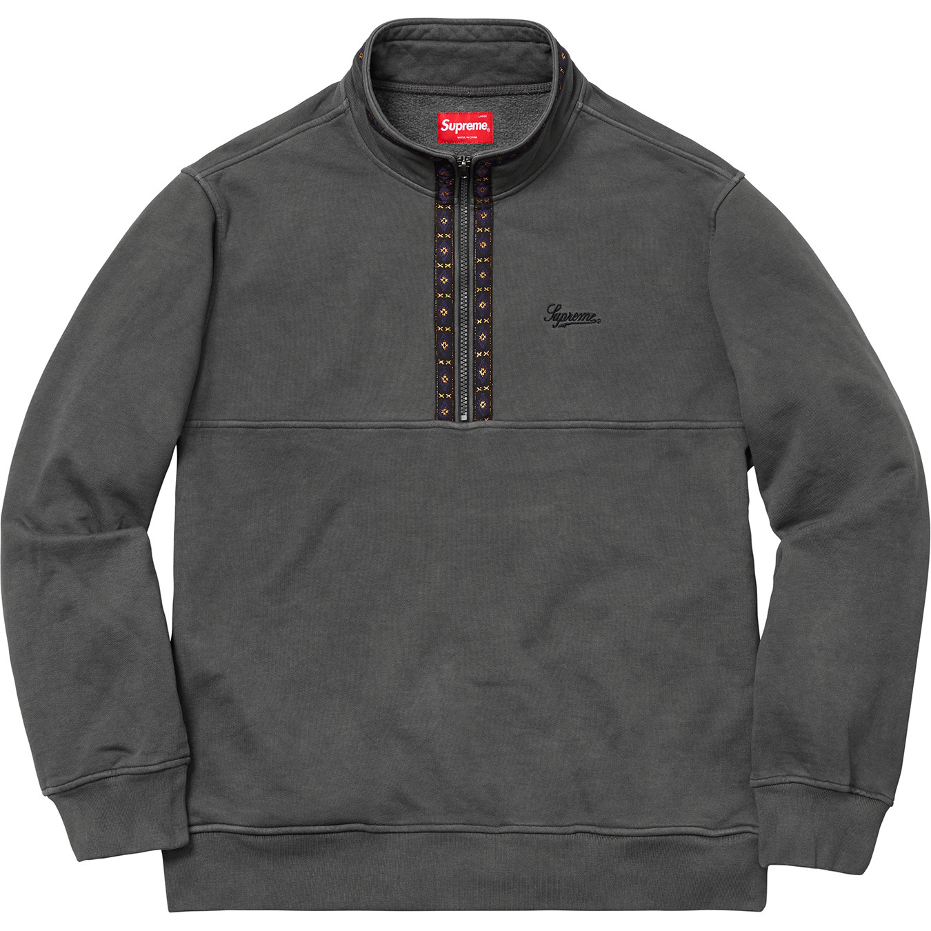 Overdyed Half Zip Sweatshirt - fall winter 2018 - Supreme